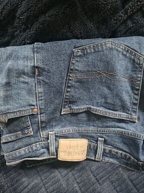 Signature by Levi Strauss Dark Blue Straight Leg Jeans